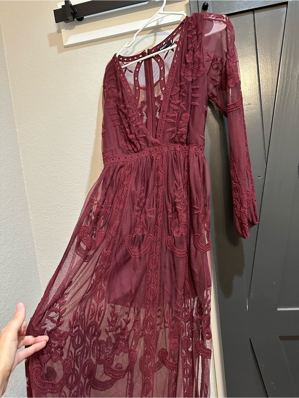 4 longsleeve dress bundle! Pinks, reds burgundy and floral